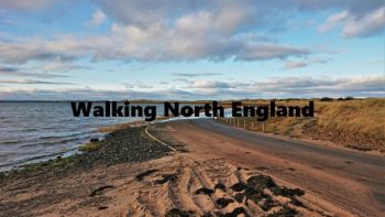 Holy Island causeway end - Walking North England
